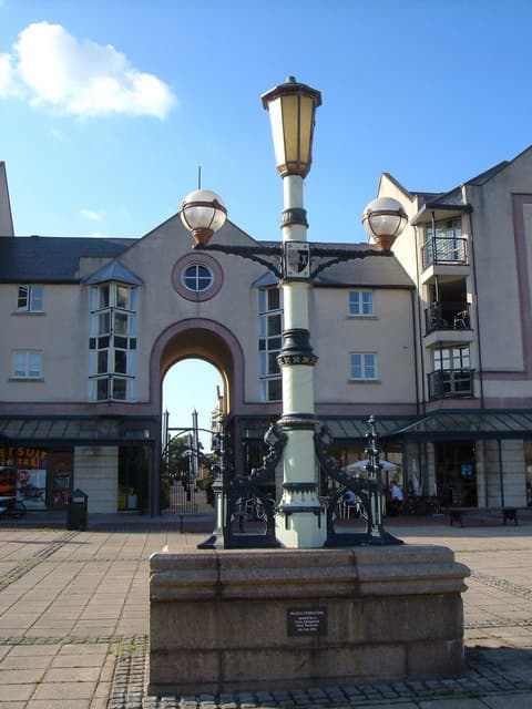 Piazza Terracina at Exeter Quayside with canal basin