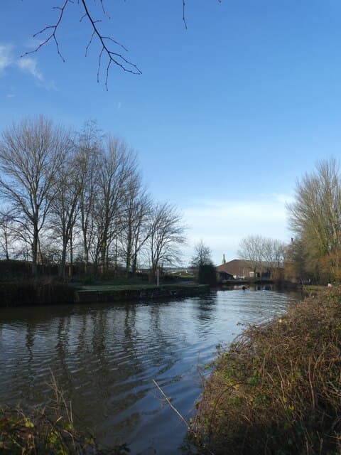Exeter Canal near Bromhams Farm car park