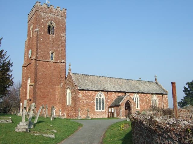 Exminster church, near the Exminster Marshes