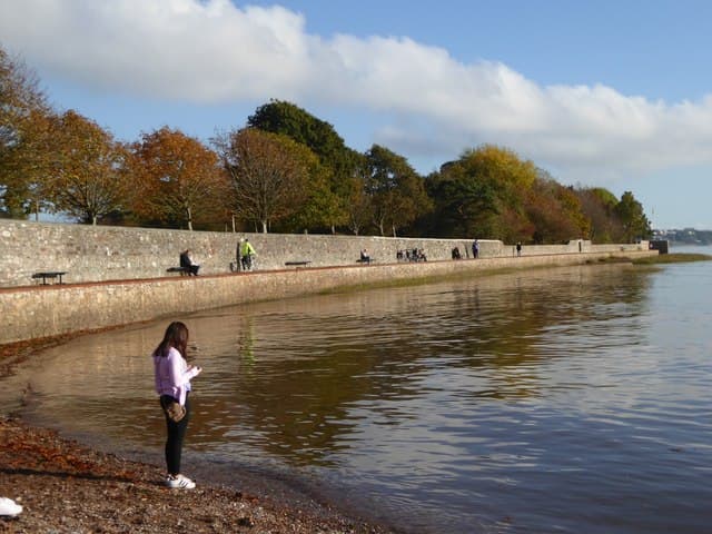 The Goat Walk at Topsham with the tide in