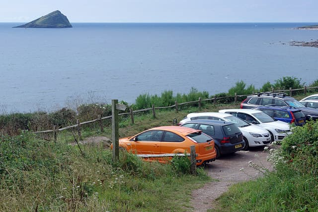 National Trust car park at Wembury Beach