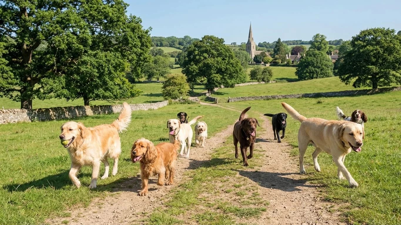 Morning walks with the gang - nothing beats seeing them all so happy!