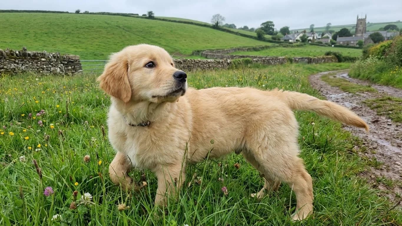 Those first walks are such special moments - everything is new and exciting!